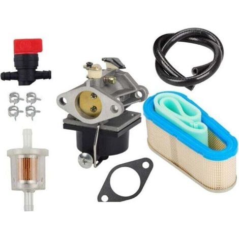 Vergaser (inkl. Luftfilter 36356), Absperrventil, Kraftstofffilter und Kraftstoffleitungen. Passend für Tecumseh OHV125-, OHV130- und OHV135-Motoren. Ersetzbar durch Modell 640065A.