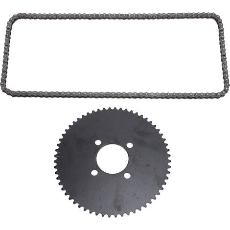 Kettenradsatz aus Stahllegierung, 35-60T-Ketten, verbesserte Leistung, hohe Härte für Minibike, Go-Kart, Drift-Trike, Quad und ATV (1/5)