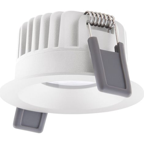 LEDVANCE SPOT LED FIX ALUMINIUM BLANC 8W 720LM 36D - 940 BLANC FROID DIAMÈTRE 68MM - IP44 - MEILLEUR RENDU DES COULEURS - DIMM (1/4)