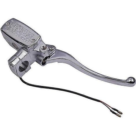 Levier de maître-cylindre de frein et d'embrayage chromé pour moto Honda CB400F/CB400SF/CB400/CB500/CBF500/CBF600/NC700, argent - Frein droit (1/5)