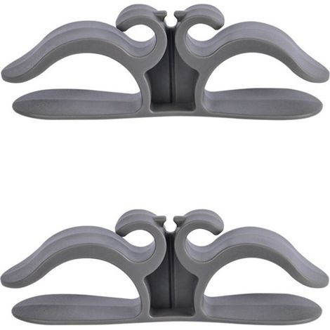 Organisateur de cordon de cuisine, 9,6 x 3 cm, petit enrouleur de cordon multifonctionnel pour appareils de cuisine, gris, 2 pièces. (1/5)