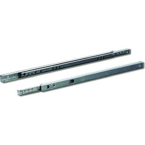 Guide per cassetti a sfera scorrevoli - 247 - 400 mm. - zincato (1/2)