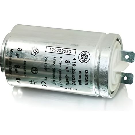 Condensateur 8 μF 425 V - Condensateur De Démarrage Pour Sèche-Linge - Radial - 1 Pièce