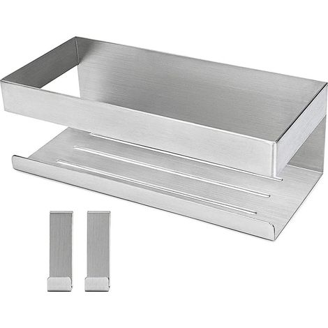 Duschablage & Aufbewahrung Badezimmerhalter Ohne Bohren Selbstklebender Duschkorb Ohne Bohren Badezimmerhalter Aus Edelstahl Mit 2 Haken