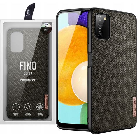 Custodia Dux Ducis Fino con cover in nylon per Samsung Galaxy A03s verde (1/5)