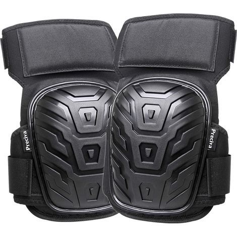 Genouillères Professionnelles,Heavy Duty Genouillères Rembourrage en Mousse avec Coussin en Gel Confortables et Sangles Réglables pour Travailler, Gardning et Construction (1/5)