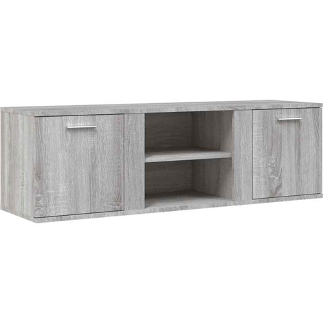 Mobile TV multimediale scaffale per televisione televisore buffet sala da pranzo soggiorno camera da letto sonoma 120 x 34 x 37 cm derivati del legno grigio 020028377