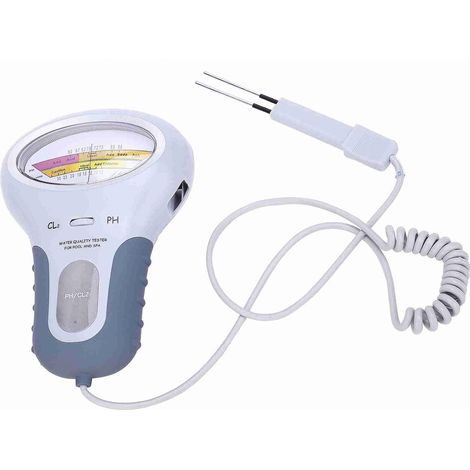 Medidor de pH Electrónico para Piscina, Analizador Profesional de Cloro y pH PC-102B CL2 con Sonda para Análisis de Calidad del Agua para Piscina y SPA (1/4)