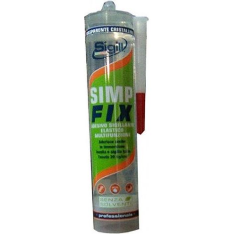 Adesivo sigillante simp fix trasparente 290 ml sigill