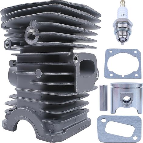 Kit cilindro e pistone placcati in Nikasil LinDuxe da 40 mm per motosega Husqvarna 340 345 E 350EPA Jonsered CS 2141 2145 2150, parti di ricambio con guarnizione per candela ad anello per OEM 503 87 0 (1/4)