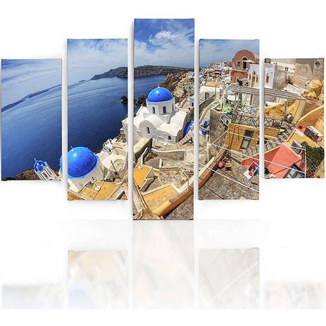 Tableau santorin hdr - 150 x 100 cm (1/5)