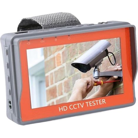 Testeur de caméra de sécurité CCTV Testeur De Vidéosurveillance Portable IV8W 8MP AHD/CVI/TVI, Mini Moniteur De Caméras, Testeur De Câble Vidéo D'entrée VGA, Testeur De Caméra De Sécurité(IV5) (1/5)