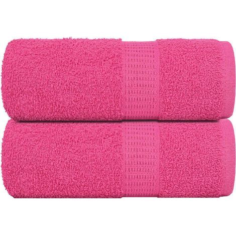 Gants de toilette FROGN, lot de 2, roses, 30 x 30 cm, 360 g/m² (1/5)