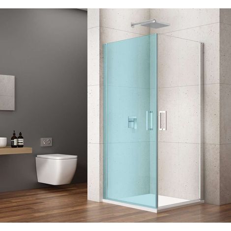 Gelco Loro - Puerta de ducha de 90 cm, cristal transparente/cromo GN4990 (1/5)