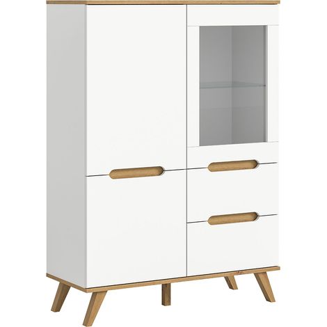 Scandi citrine 2 tiroirs 3 portes blanc. (1/5)