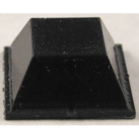 Piedino di fissaggio autoadesivo, rotondo Nero (Ø x A) 12.7 mm x 5.8 mm Hammond Electronics 1421T3 24 pz.