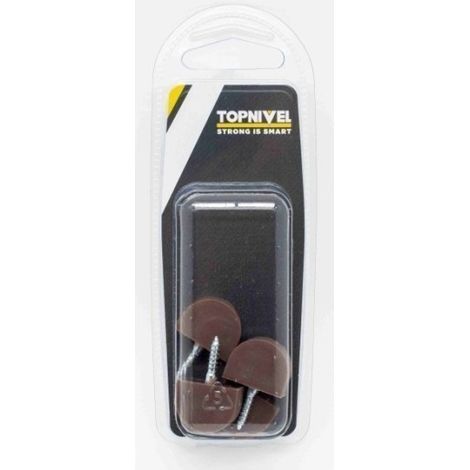 Portaestante Soporte 20X15Mm Balda Nivel Marron Vitrina  4 Pz