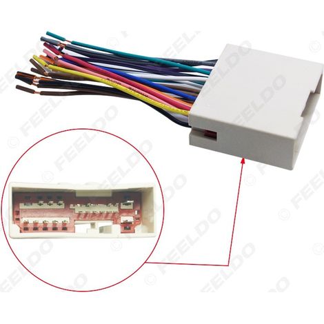 Connecteur femelle pour câbles de mise à niveau audio de voiture Ford/Hyundai/Lincoln/Mercury/Regal