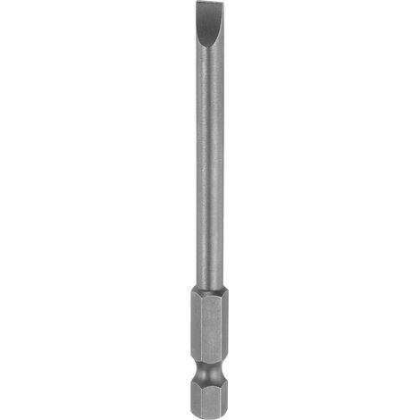 Embout de Tournevis Plat Magnétique Sl5 de 5 mm en Acier S2 Embout de Tournevis à Tête Plate 1/4" Tige Hexagonale Embouts de Tournevis de 3,1" de Long (1/5)