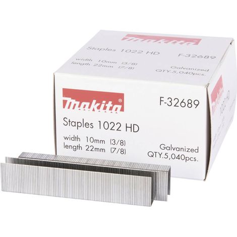 Makita F-32689 Graffette 5040 pz. Dimensioni (L x L) 22 mm x 10 mm