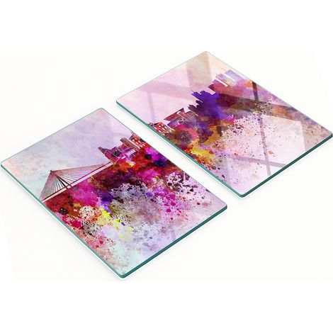 Tableros decorativos multifuncionales de vidrio para cocina, Varsovia, 2x40x52 cm (1/5)
