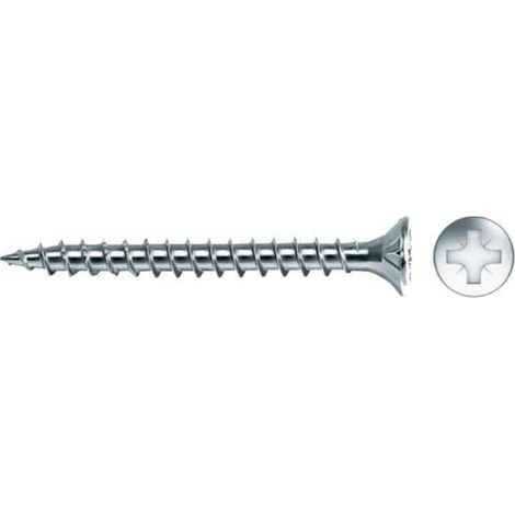 Scatola da 200 Viti per Legno a Testa Svasata Pozi Din/Ref Vlox Ø5x45mm Zincate + Lubrificate - Celo