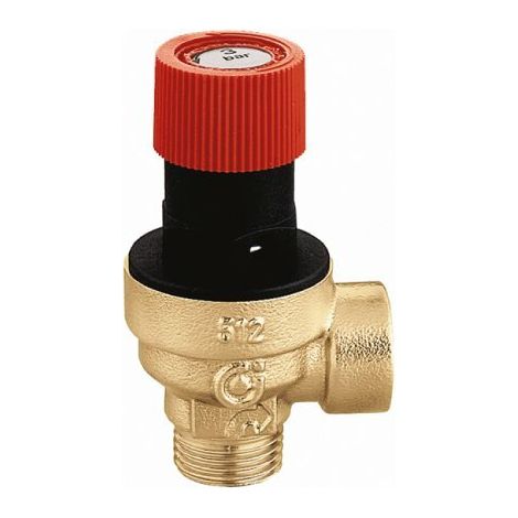 Caleffi - Valvola Di Sicurezza Ordinaria Maschio/Femmina 1/2" - 6 Bar Art. 514460 (1/4)