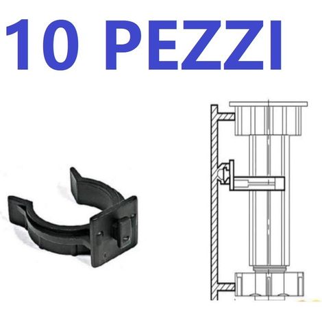 Gancio molle per zoccolo mobili cucina attacco su piedini zoccolatura pz10 (1/4)