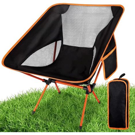 Silla plegable de camping, portátil, cómoda, para exteriores, pesca, senderismo, picnic, playa, camping. (1/5)