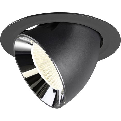 Spot encastré Numinos Gimble XL noir/chrome 4000K - 40 deg - 1009905