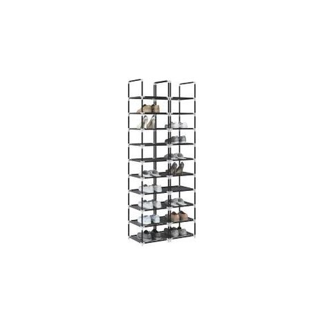 Étagères chaussures 2 pcs 10niveaux 33x33x174 tissu non-tissé (1/5)