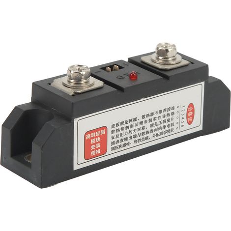 Relais statique industriel (SSR) avec indication LED, entrée 3-32 V CC, sortie 24-480 V CA (1/5)