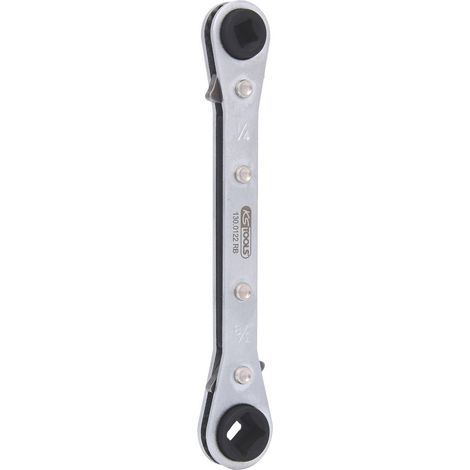 KS Tools 130.0122 Chiave a Cricco per Condizionatori 4 in 1.Reversibile (1/5)