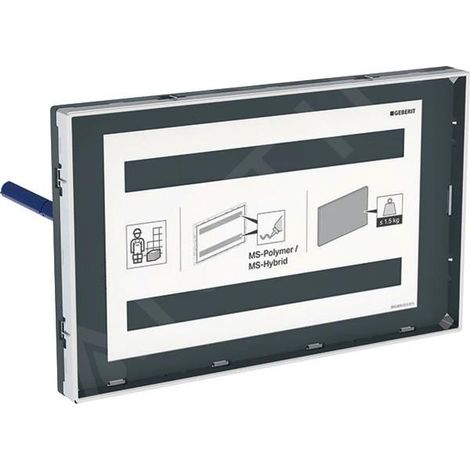 Geberit - Plaque de recouvrement pour réservoirs de chasse Sigma, ajustée et avec le cadre 115.697.00.1 (1/3)