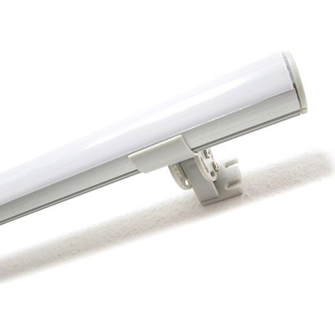 Gancio Supporto per Fissaggio Orientabile Regolabile in 9 Angolazioni per Muro Parete del Profilo Barra Alluminio Tondo BA6001 (1/3)