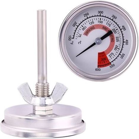 1 Pcs Thermomètre de Four en Acier Inoxydable, Thermometre de Cuisson et Cuisine, thermomètre four à pizza,Thermomètre Barbecue pour BBQ, Gril, Fours à Pizza, Mesure de 75 à 300 °C / 150 à 600 ℉ (1/5)