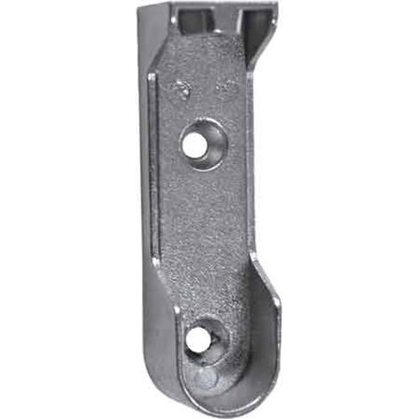 COLLIER DE TUBE LATÉRAL TUBE OVALE 15x30 mm - Laiton chromé