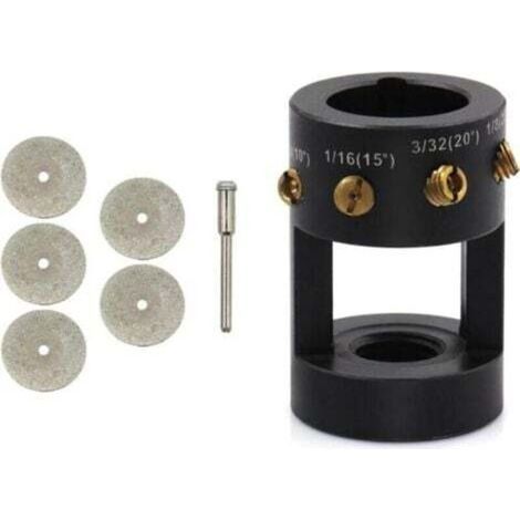 [JAMAIS UTILISÉ] Aluminium Tungsten Electrode Sharpener Grinder TIG Welding Tool,Outil de soudage TIG à tête Multi-Angle, affûteur d'électrode de broyeur en tungstène (1/4)