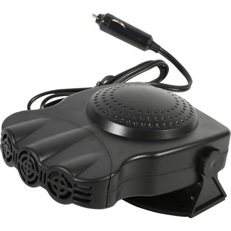 Chauffage de voiture, ventilateur de chauffage de voiture 12 V 150 W, ventilateur de chauffage de voiture, dégivrage de fenêtre de pare-brise de voiture, désembuage, chauffage en céramique noir (1/5)