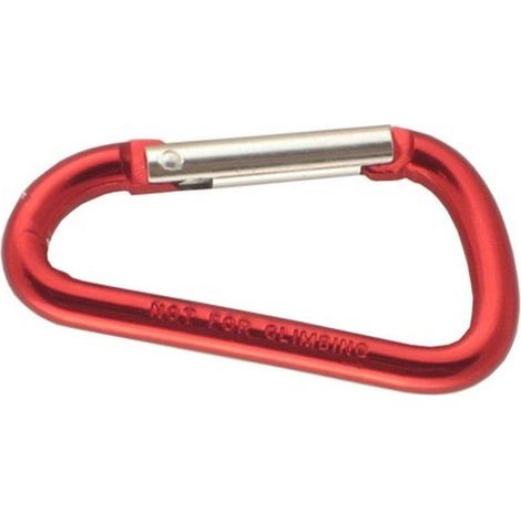 Conacord Karabinerhaken 80 mm Alu rot Karabiner Haken Schnapphaken Schlüssel