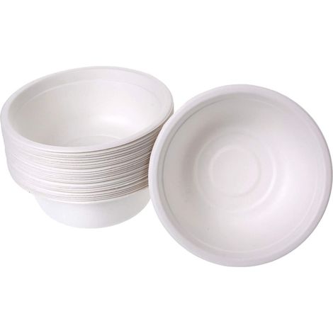 Lot de 25 bols à soupe en canne à sucre 450 ml (1/4)