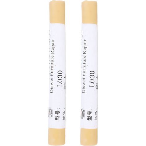 2 pièces Crayon de Réparation pour Parquet Bois Stratifié, Masque Rayures et Fissures, Teinte Hêtre (1/5)