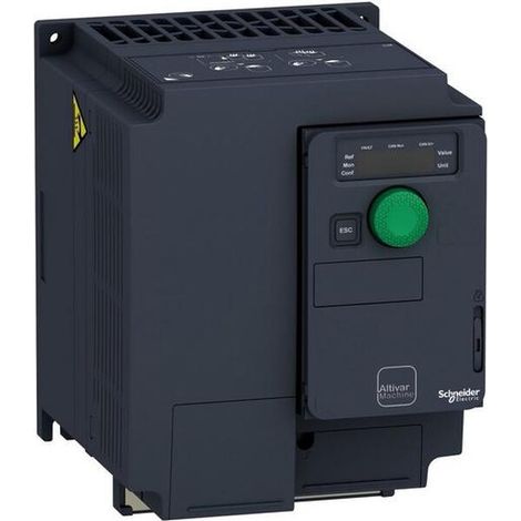 Kompakter SCHNEIDER ATV320 4kW 400V Drehstrom-Frequenzumrichter zur Drehzahlregelung.