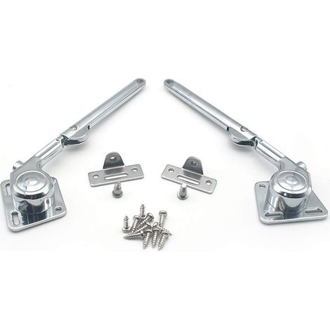 Tige hydraulique de support pneumatique, charnière de support hydraulique de porte d'armoire haut et bas d'armoire robuste, tige de support d'arrêt arbitraire (lot de 2) (1/5)
