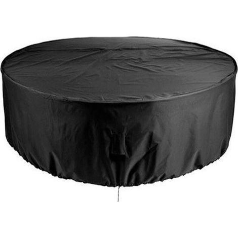 Housse de table de jardin ronde 120 cm Tissu Oxford 210D imperméable Résistant aux déchirures et aux UV Cordon de verrouillage inclus - VENT 210 D (1/5)