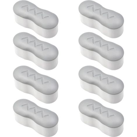 8-Piece Toilet Seat Bumper Set with Strong Adhesive, Universal Toilet Seat Cover Sticker for Home, Hotel, Restaurant, YMYNY (1/4)
