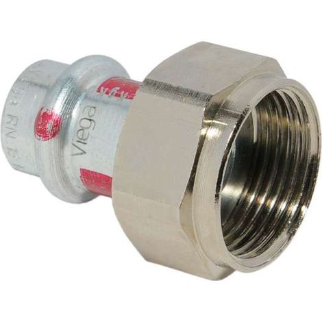 Viega Prestabo Verschraubung flachdichtend mit Überwurfmutter 2" Innengewinde auf 42mm 601126
