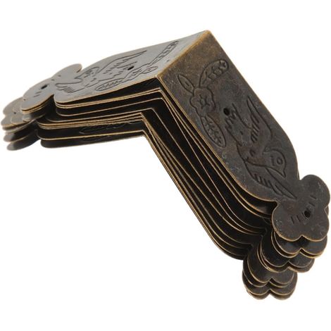 10 protège-coins décoratifs, bois, style vintage, pour meubles (1/5)