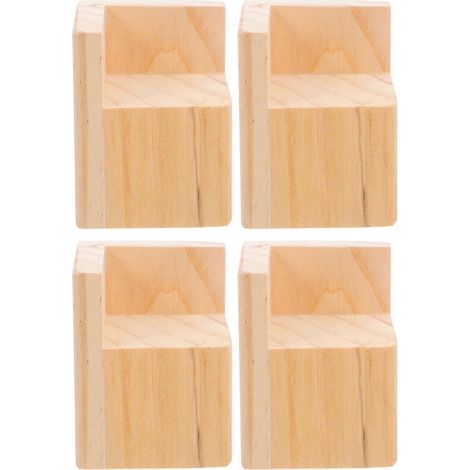 Rehausse carrée en bois pour support de canapé, avec 4 rallonges. (1/5)