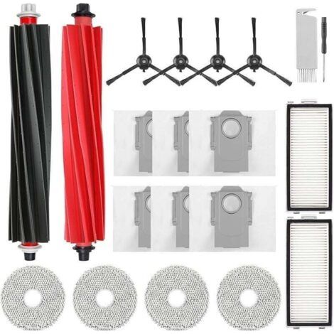 Accessoires pour aspirateur Roborock Qrevo Master, XU, Contient 1 brosse principale, 2 filtres HEPA, 6 sacs à poussière, 4 chiffons de - KZQ (1/4)